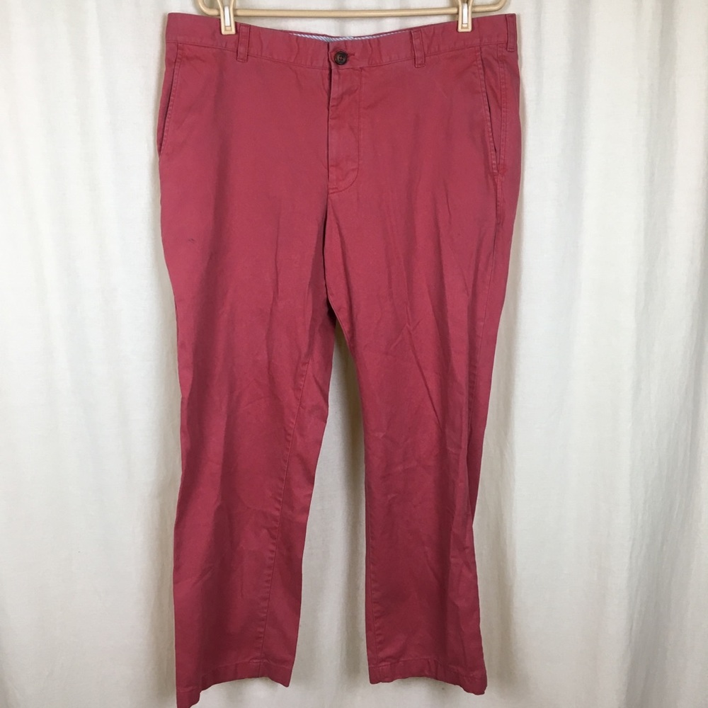 Southern Tide Men’s 38 x 30 Red Pants Cotton